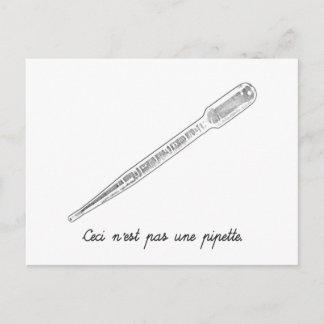 Postal Ceci N'est Pas Une Pipette