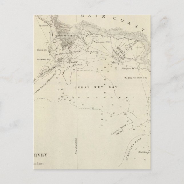 Postal Cedar Keys, Fla (Anverso)