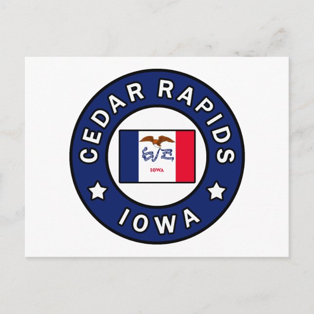 Postal Cedar Rapids Iowa (Anverso)