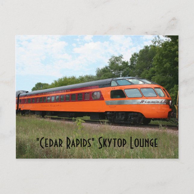 Postal "Cedar Rapids" Skytop Lounge (Anverso)