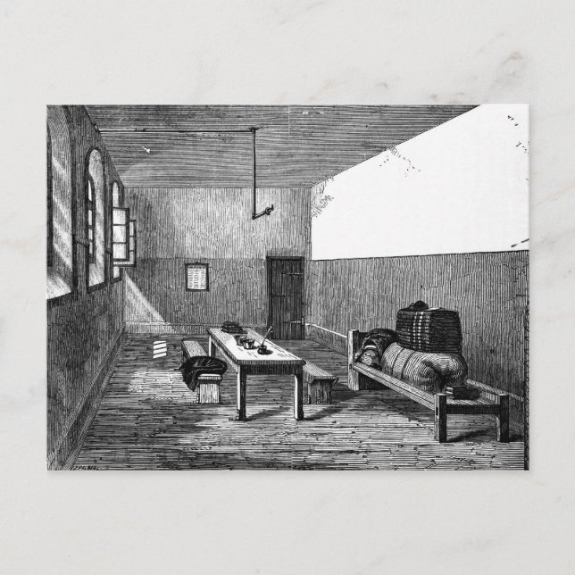 Postal Celda condenada Newgate (Anverso)