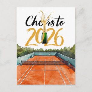 Postal Celebración de Año Nuevo de Tenis 2026