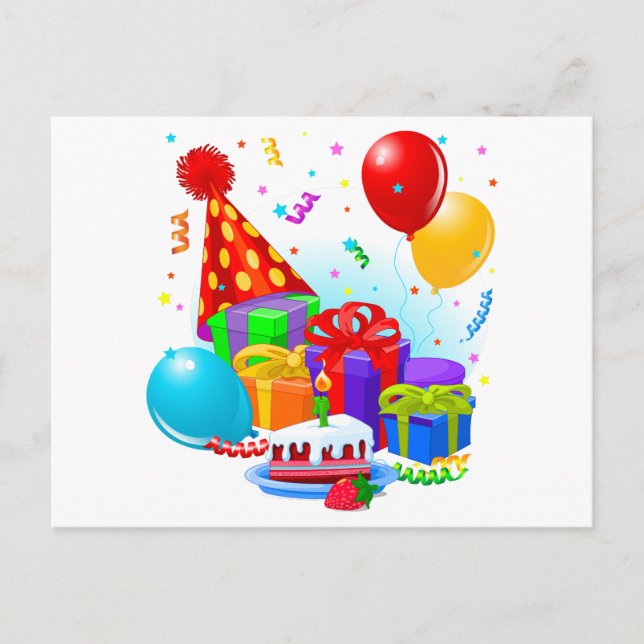 Postal Celebración de cumpleaños (Anverso)