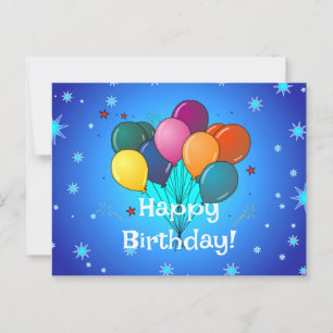 Postal celebración de cumpleaños feliz