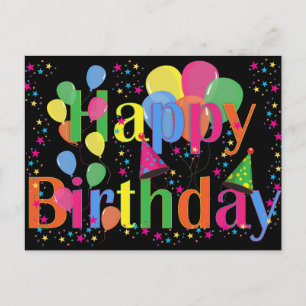 Postal celebración de cumpleaños feliz