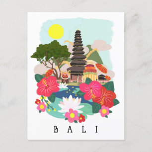 Postal Celebración de Galungan en Poster de Bali