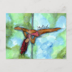 Postal Celebración de la aptitud física del polo