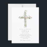 Postal Celebración de la confirmación de la cruz de flor<br><div class="desc">Celebración de la confirmación de la cruz de flor silvestre Meadow</div>