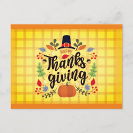 Postal Celebración de la Decoración de Acción de Gracias