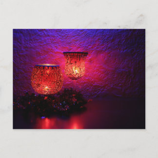 Postal Celebración de la luz de las velas
