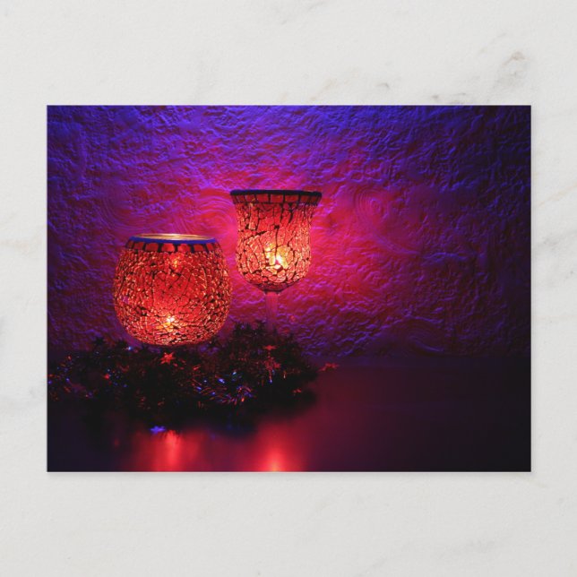 Postal Celebración de la luz de las velas (Anverso)
