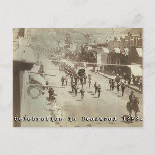 Postal Celebración de la Madera Dorada 1888
