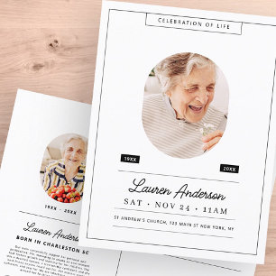 Postal Celebración de la memoria de la vida moderna foto 