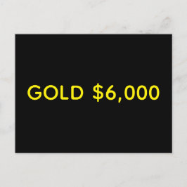 Postal Celebración de Mercado de Oro $6,000