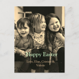 Postal celebración de Pascua agrega QR foto feliz Pascua