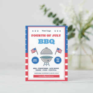 Postal Celebración del 4 de julio, Día de la Independenci