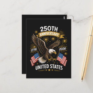 Postal Celebración del Águila Calva del 250 Aniversario