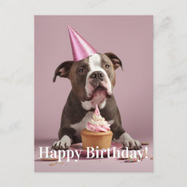 Postal Celebración del cumpleaños de Pit Bull