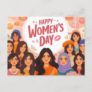 Postal Celebración del Día Internacional de la Mujer