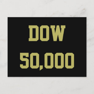 Postal Celebración del mercado de valores de Dow 50.000