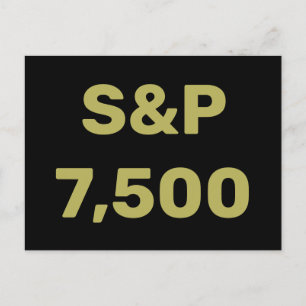 Postal Celebración del nivel 7,500 del Índice Bursátil S&