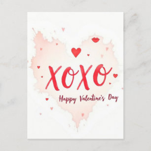Postal Celebración el día de San Valentín del amor