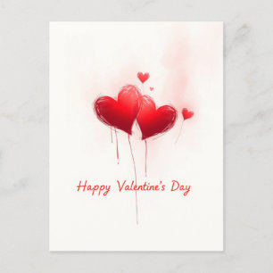 Postal Celebración el día de San Valentín del amor