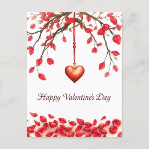 Postal Celebración el día de San Valentín del amor