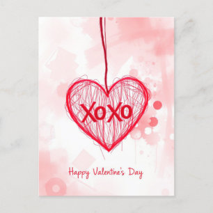 Postal Celebración el día de San Valentín del amor