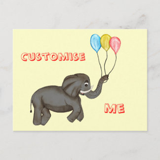Postal Celebración Elefante.