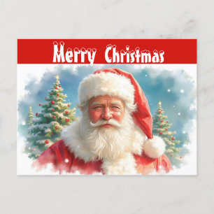 Postal Celebración navideña de Papá Noel