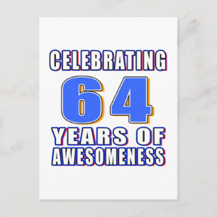 Postal Celebrando 64 años de inconsciencia