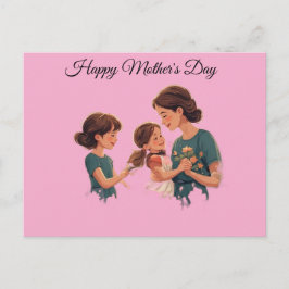 Postal Celebrando el Día de la Madre