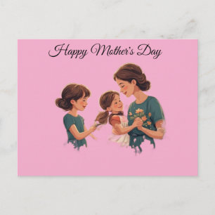 Postal Celebrando el Día de la Madre