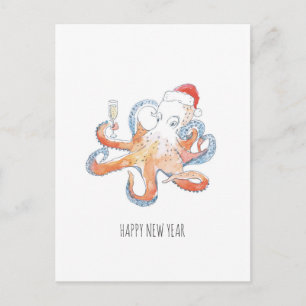 postal "Celebrando el pulpo"