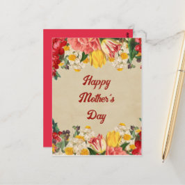 Postal Celebrando la flor del Día de la Madre 2025