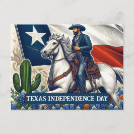 Postal Celebrando la Libertad de Texas: Día de la Indepen