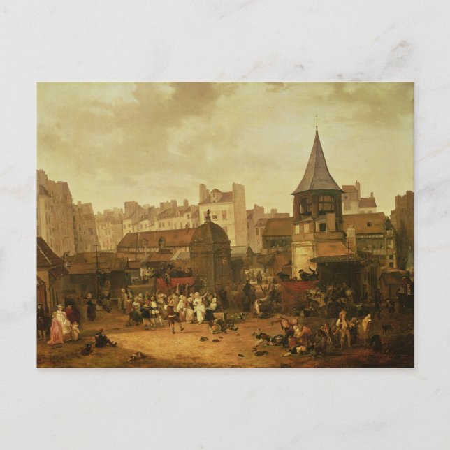 Postal Celebrando Les Halles (Anverso)