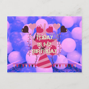 Postal Celebrando mis bendiciones de cumpleaños