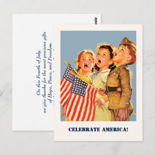 Postal Celebrar América, 4 de julio