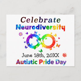 Postal Celebrar el Día del Orgullo Autista de la Neurodiv