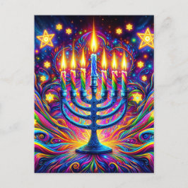 Postal Celebrar el espíritu de Hanukkah
