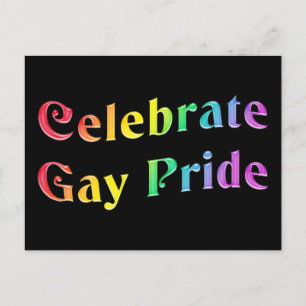 Postal Celebrar el Orgullo Gay