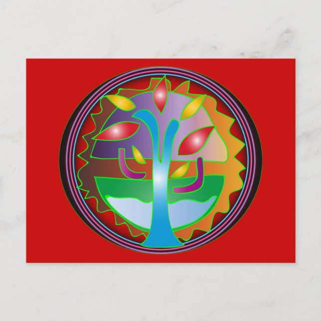 Postal Celebrar la vida (Anverso)