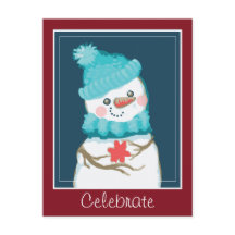 Celebrar las vacaciones de Snowman en Top Hat