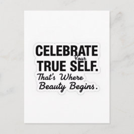 Postal Celebrate True Self Sticker