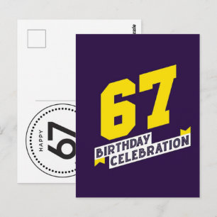 Postal Celebre 67 Años: Cumpleaños de Abuelo Abuela 2026