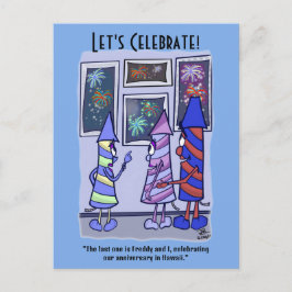 Postal Celebremos el 4 de julio