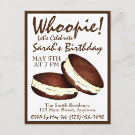 Postal ¡Celebremos! Partido de Cumpleaños de Whoopie Pies