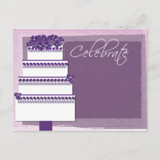Postal ¡Celebren - con torta!